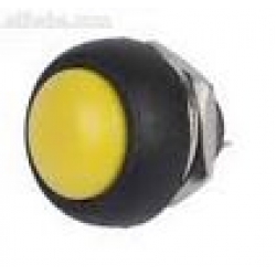 สวิตช์ Button กดติด ปล่อยดับ กันน้ำ สีเหลือง
